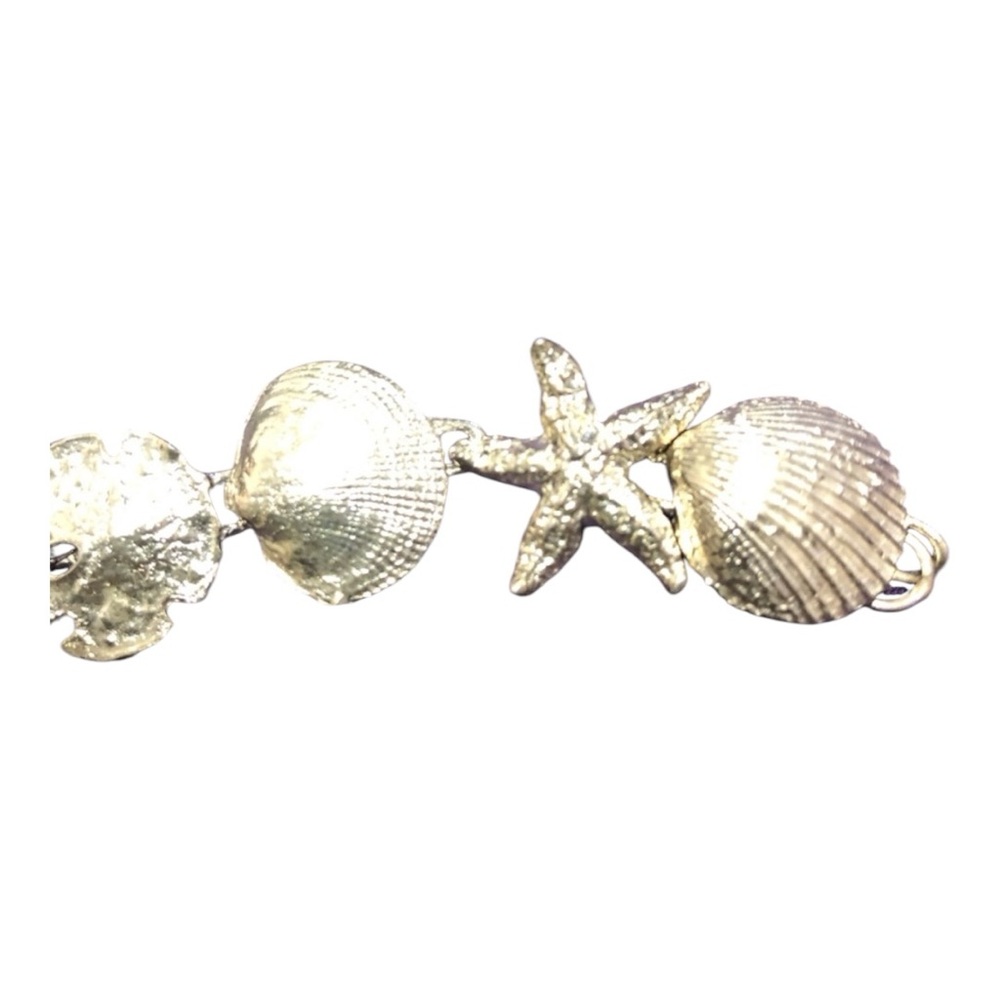 Vintage 925 Sterling Silver Sea Life Collection Bracelet and Earrings Set - Picture 5 of 10